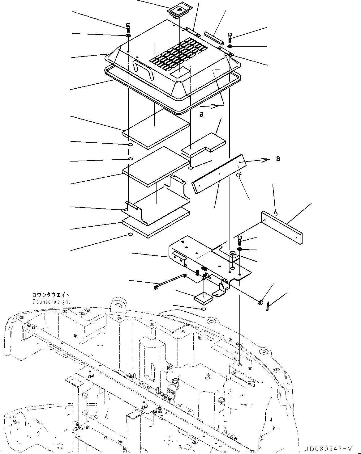 Кронштейн в сборе 22U-54-32870 KOMATSU