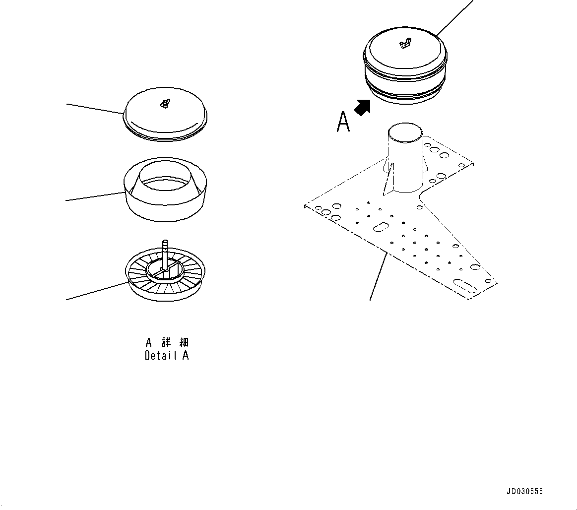 Cover(Air Cleaner Partition) (8240-54-4722) KOMATSU