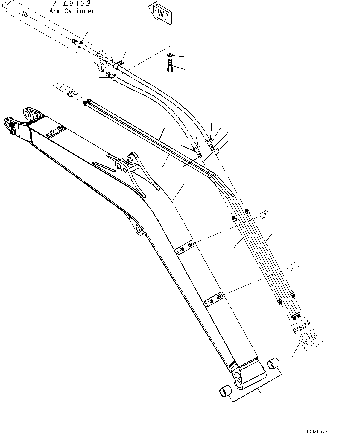 Boom Assembly 22F-70-33600 KOMATSU