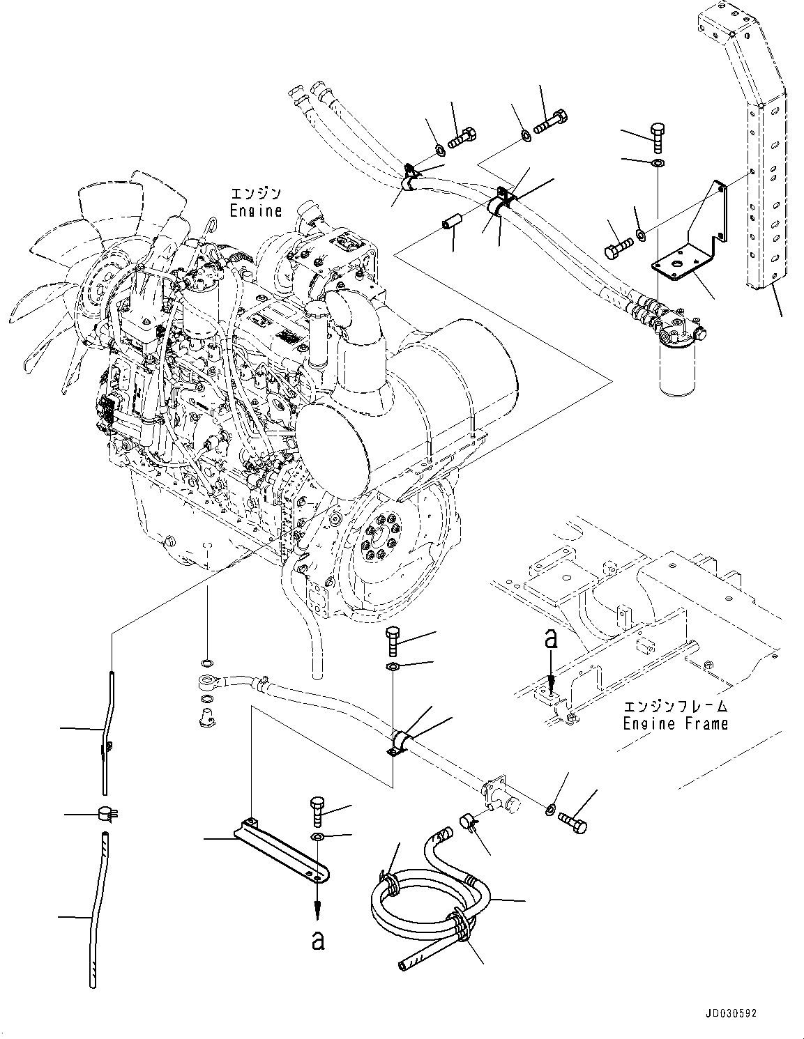 Frame(Side Cover L.H.) (20Y-54-61411) KOMATSU