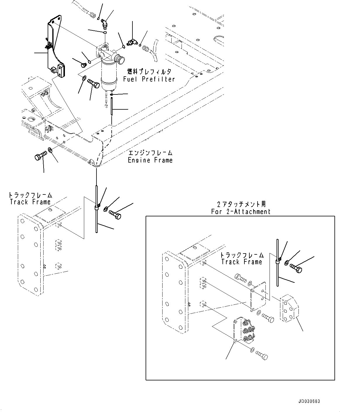 Block(Attachment Additional Piping,Mounting,With Magnet Separator) (8240-62-1860) KOMATSU