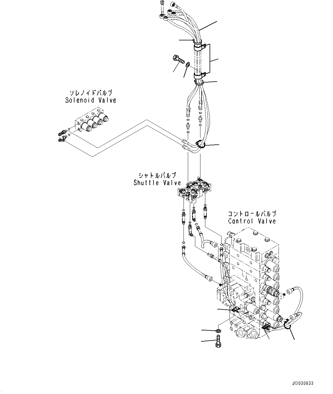 Hose(Travel Lever,Stopper and PPC Hose,For Radio Control Specification) (8240-62-1680) KOMATSU