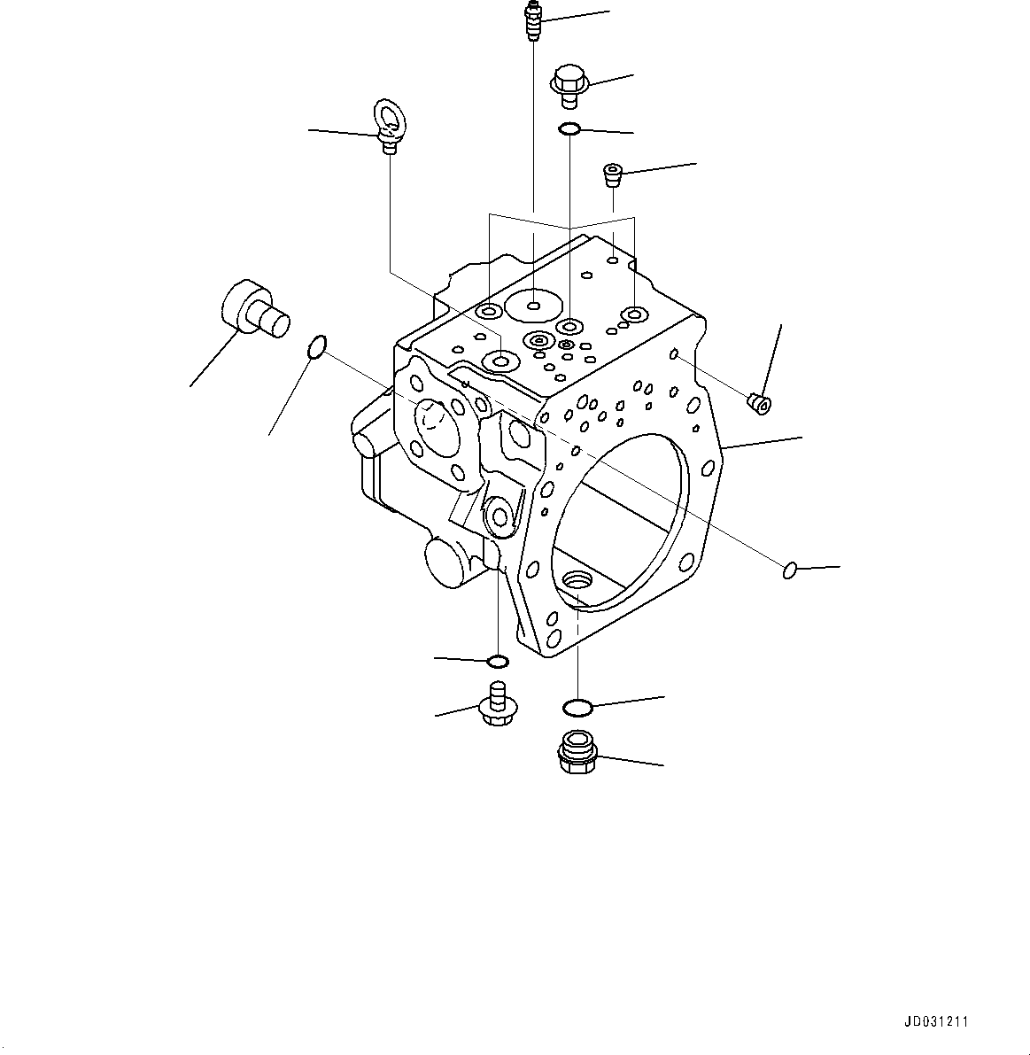 Case Assembly, Rear (708-2L-05331) KOMATSU