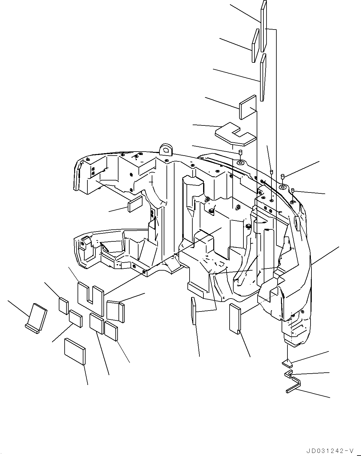 Weight, 7360Kg 22U-46-34610 KOMATSU