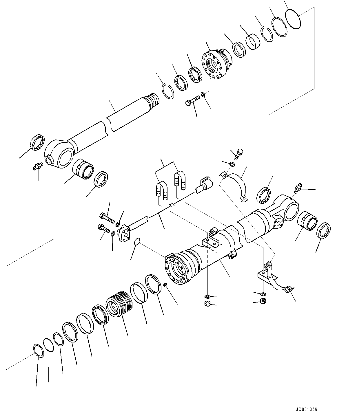 Цилиндр в сборе 707-01-0CH30 KOMATSU