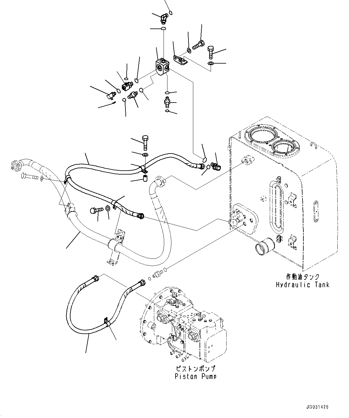Hose(Oil Cooler Piping) (8240-62-4131) KOMATSU