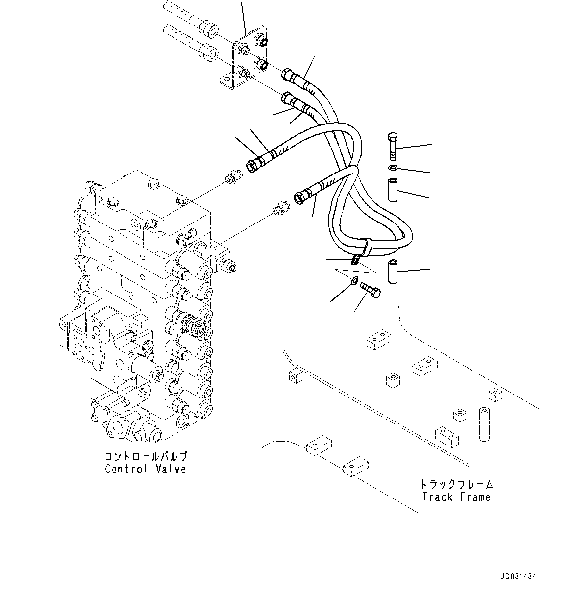 Bracket(Feeder Piping) (8240-62-1390) KOMATSU