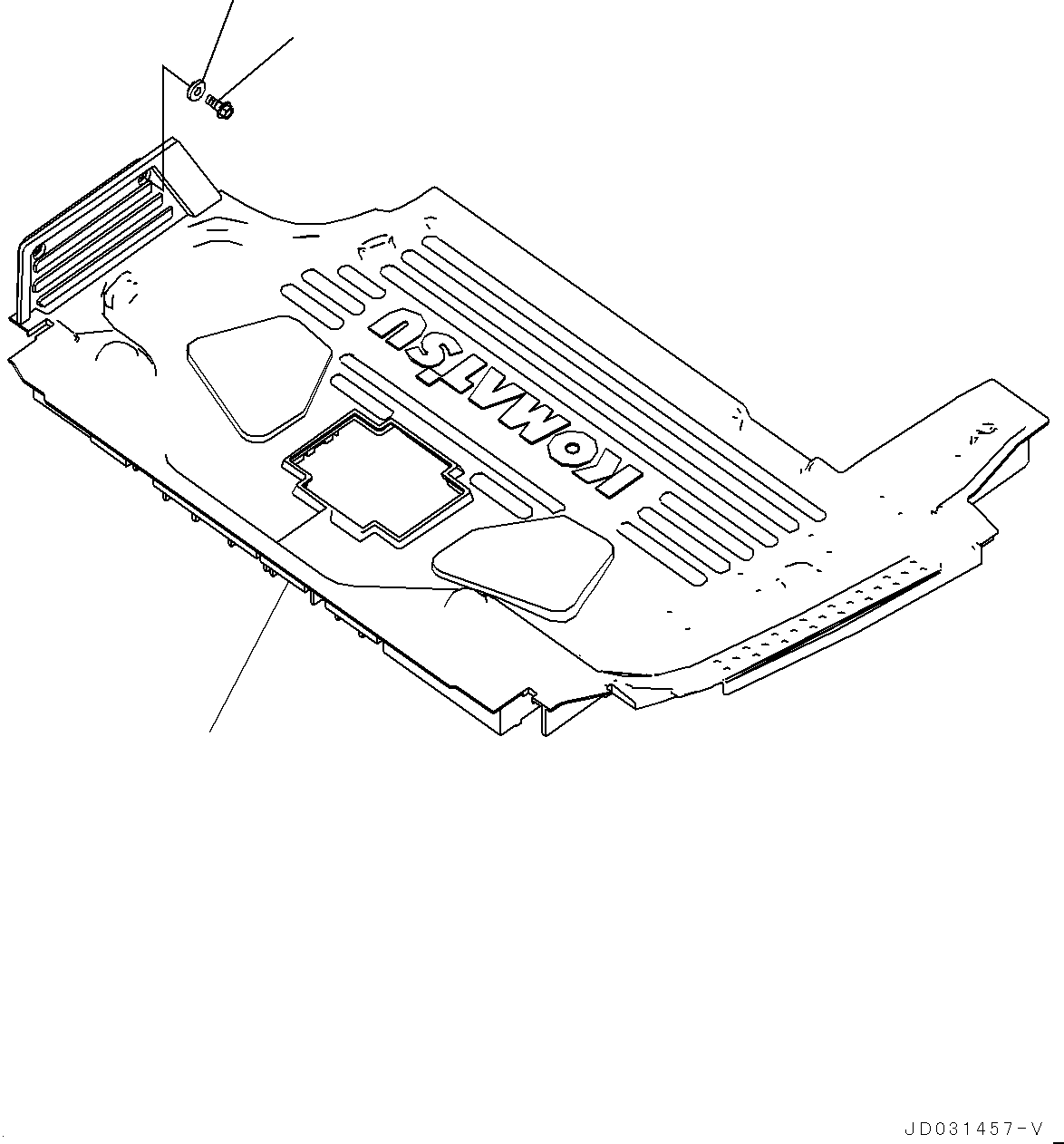 Коврик 22U-53-31440 KOMATSU