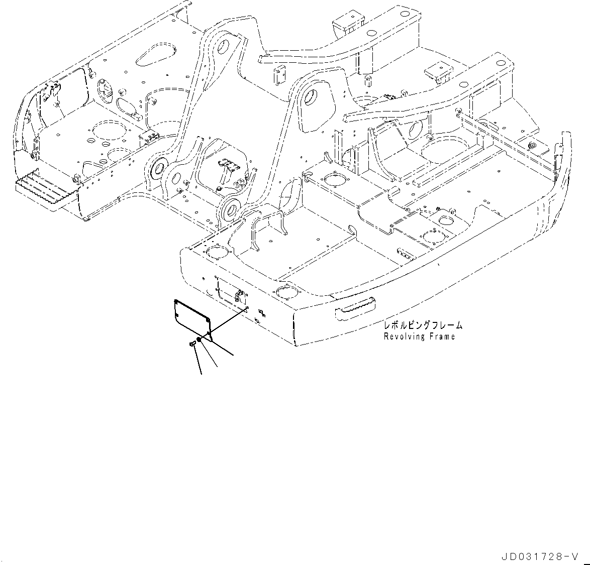 Крышка 22U-06-38260 KOMATSU