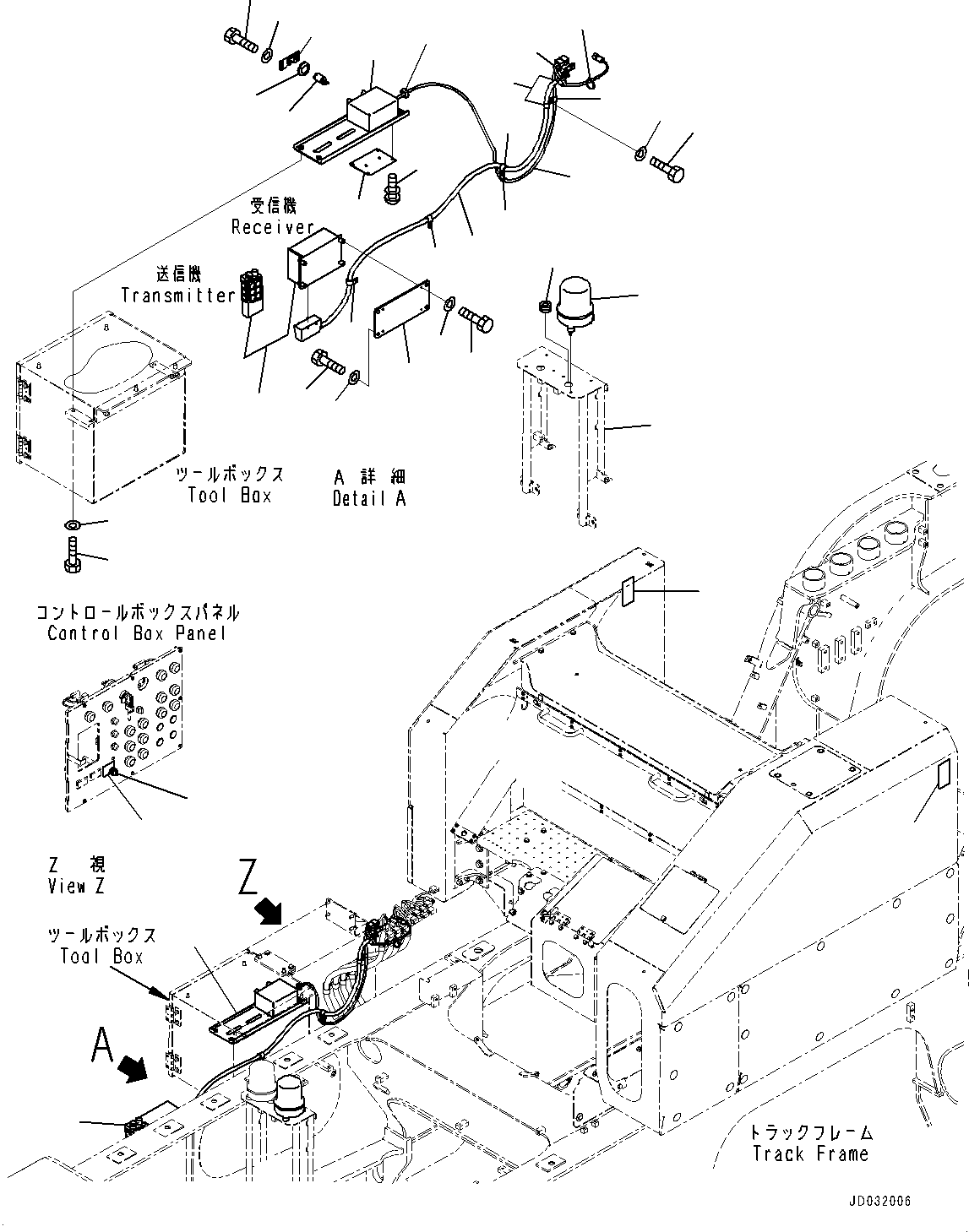 Support(Additional Working Lamp) (8234-06-1141) KOMATSU