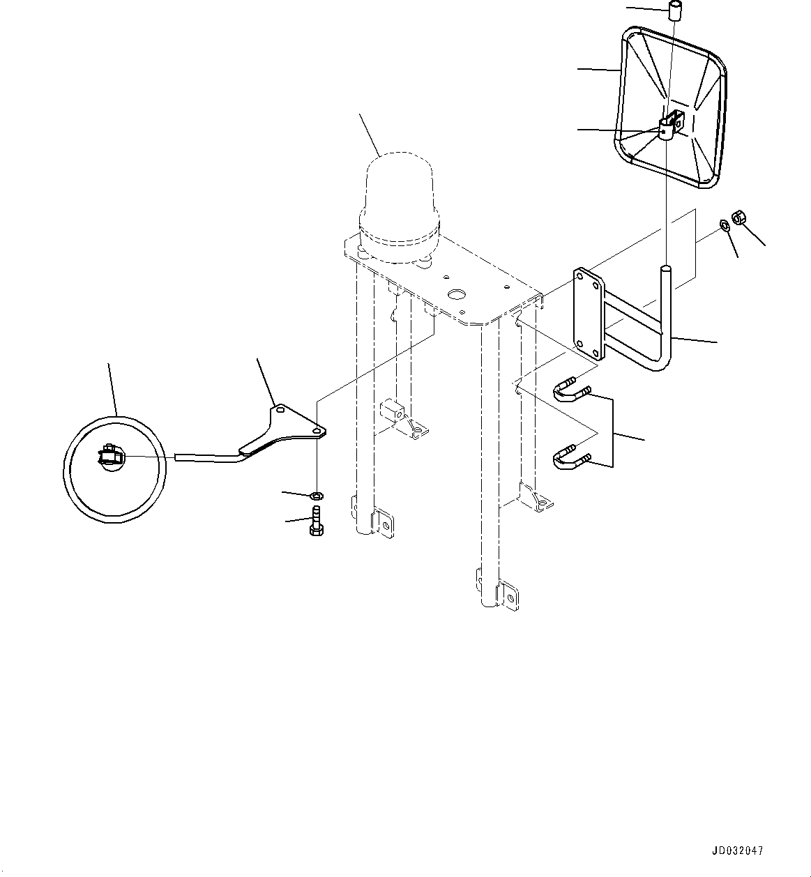 Lamp(Additional Working Lamp) (8234-06-2910) KOMATSU