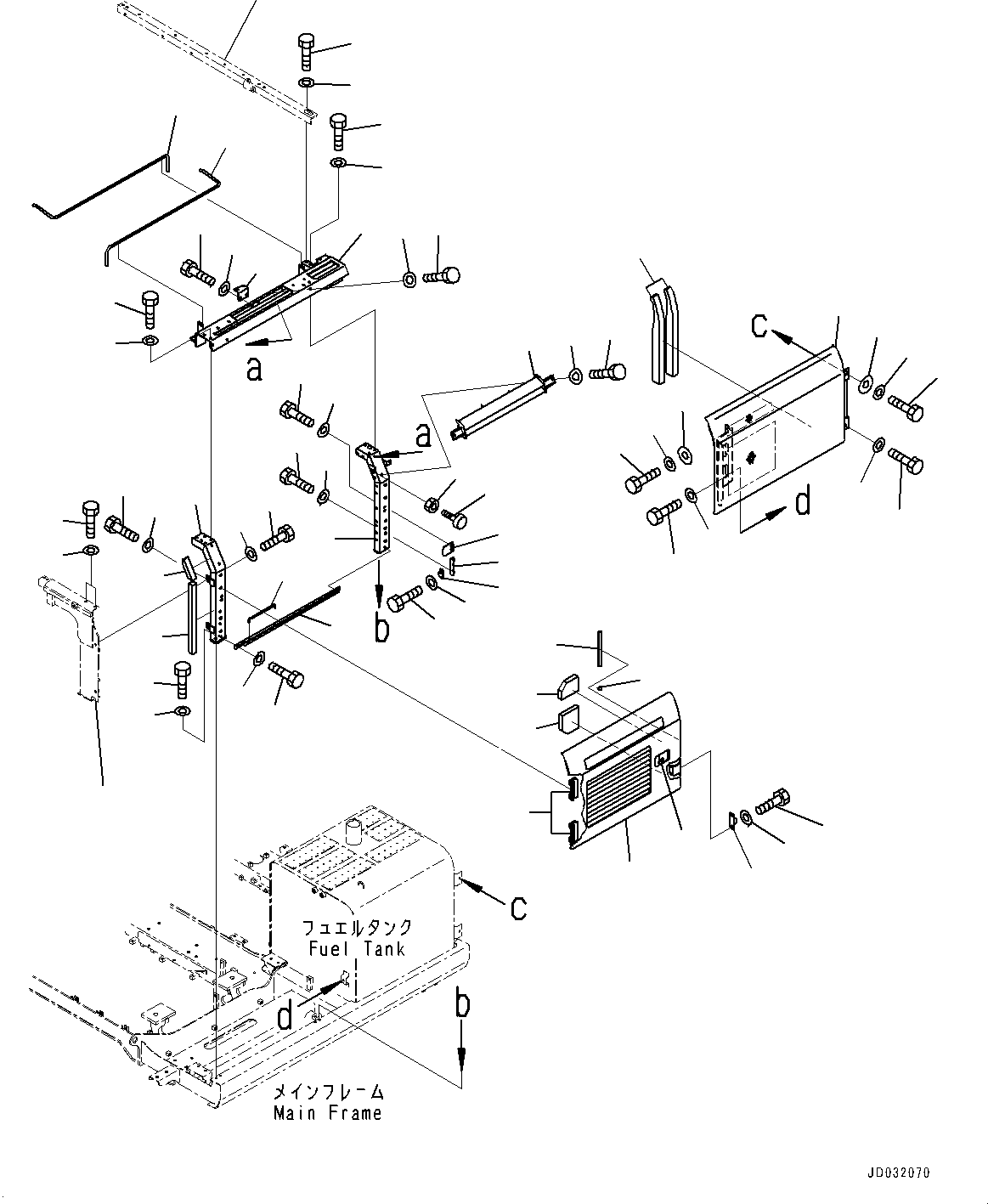 Frame(Frame) (8234-54-1172) KOMATSU