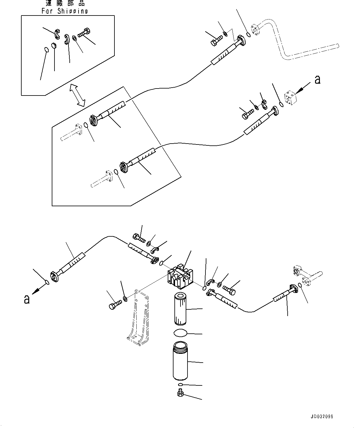 Шланг фланцевого типа 07298-012A7 KOMATSU