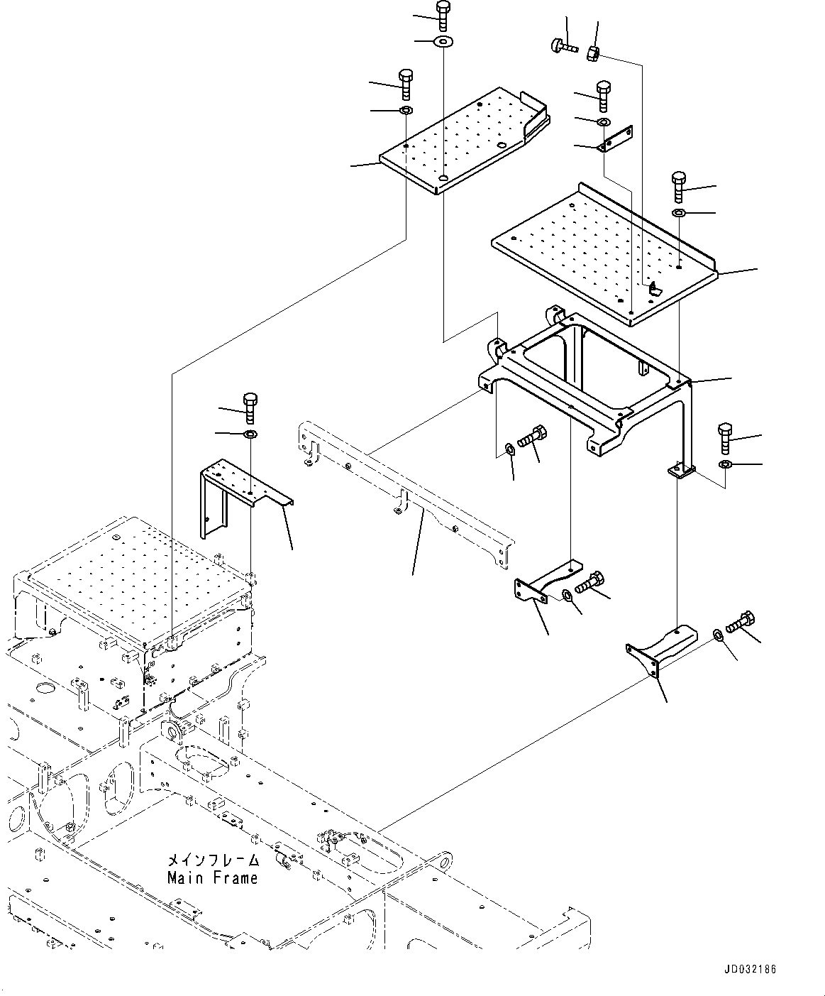 Frame(Machine Cab Cover,Cover, Upper) (8234-54-2321) KOMATSU