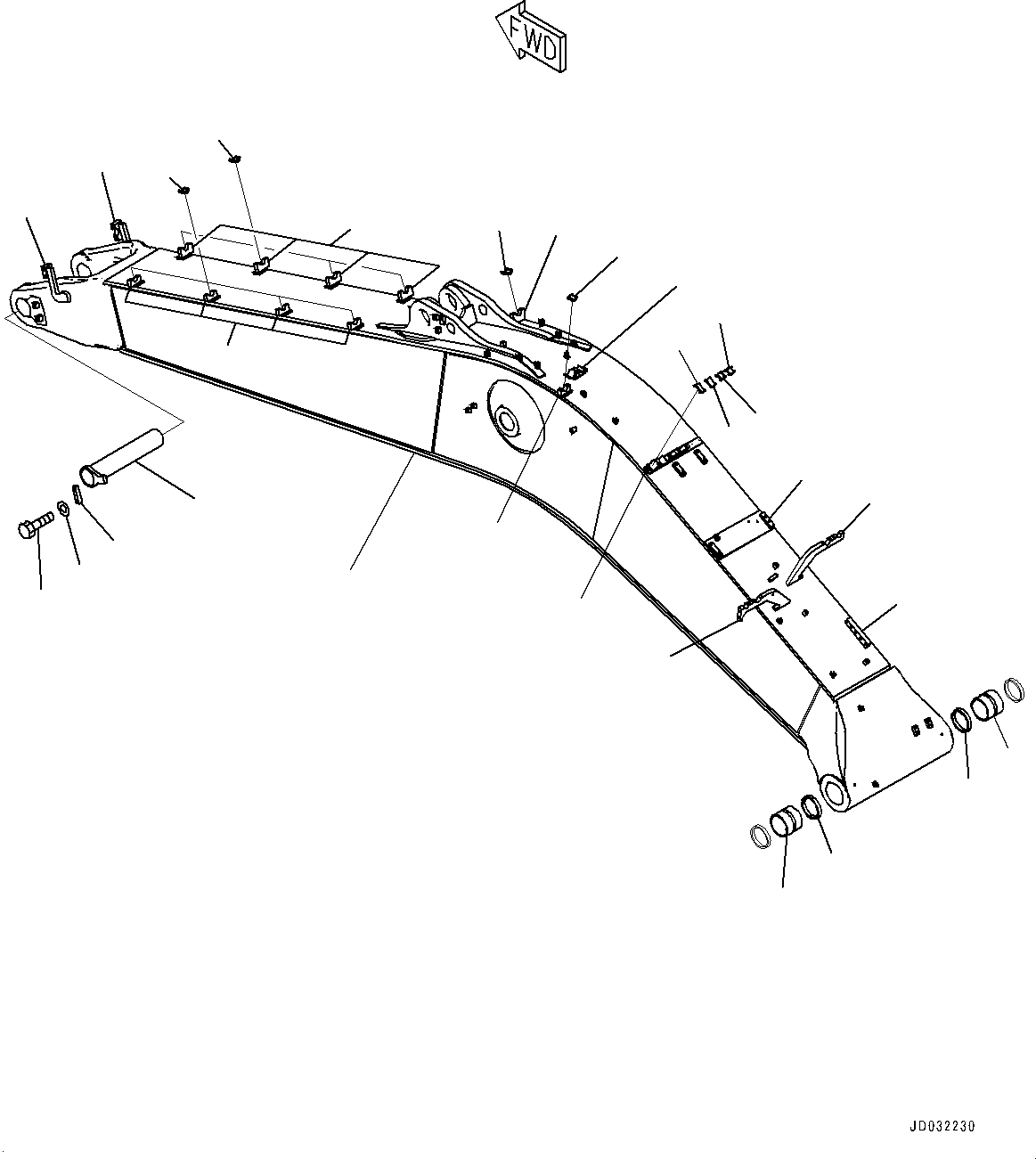Boom Assembly 21M-70-00310 KOMATSU