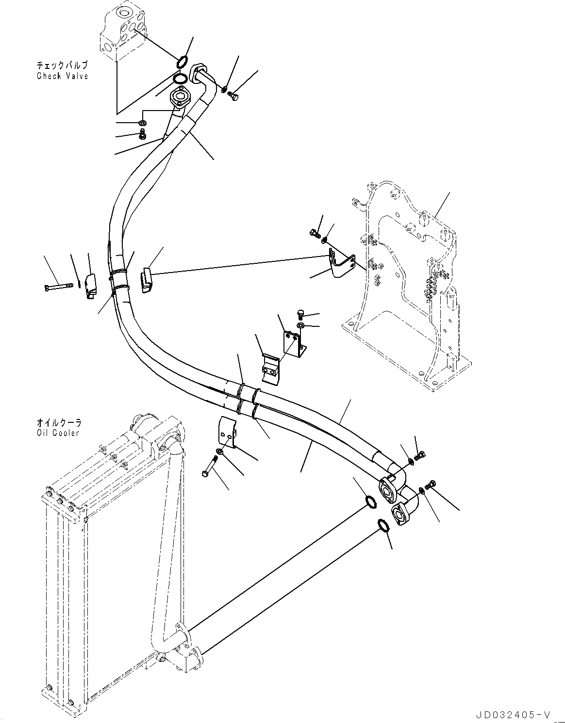 Bracket(Control Valve,Piping and Bracket) (8234-62-1111) KOMATSU