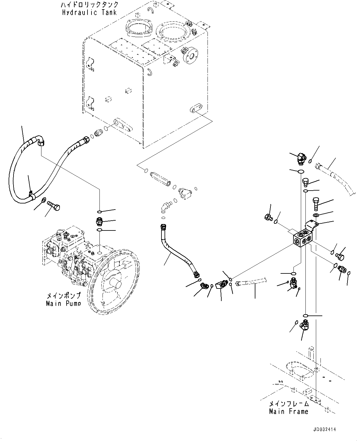 Hose(Crusher Piping) (8234-62-1431) KOMATSU