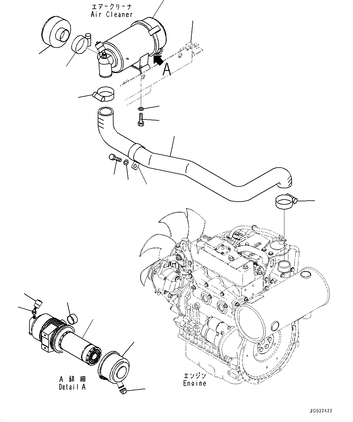 Bracket(Cooling System,Radiator and Oil Cooler,With Air Conditioner) (22F-03-31121) KOMATSU