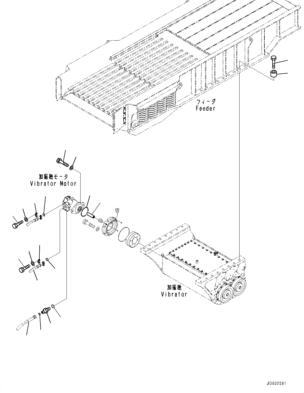 Hose(Feeder Piping,Hopper Frame Piping) (8234-62-1742) KOMATSU