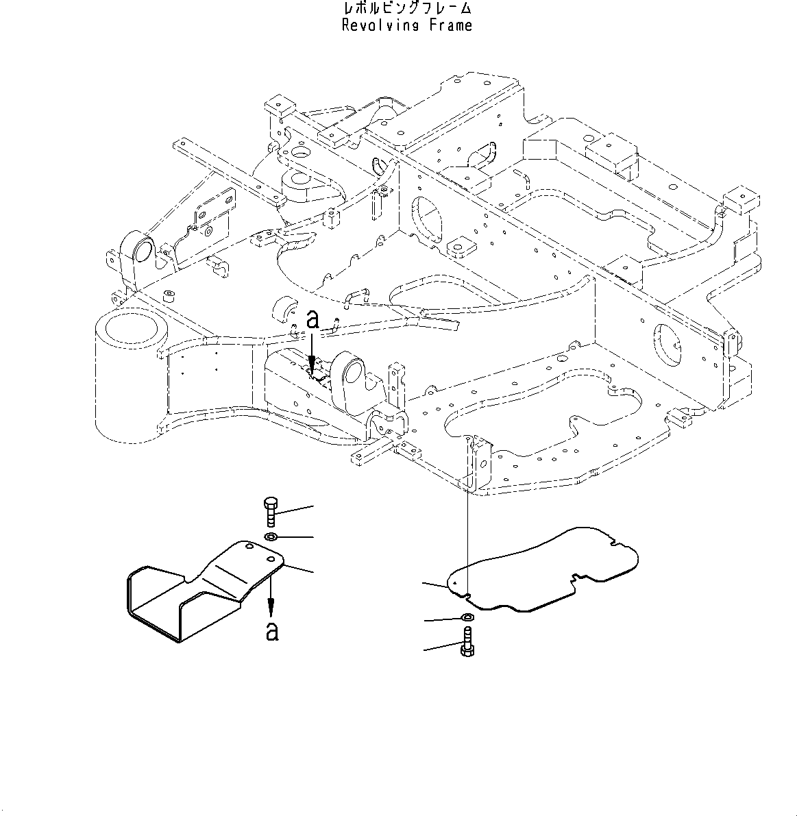 Крышка 22F-46-31511 KOMATSU