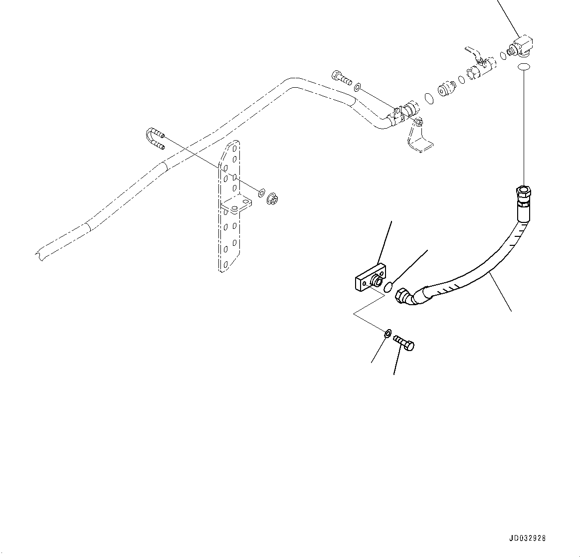 Elbow(Cooling Piping,Engine Oil Quick Fill Piping,With Mining Specification) (421-09-31720) KOMATSU