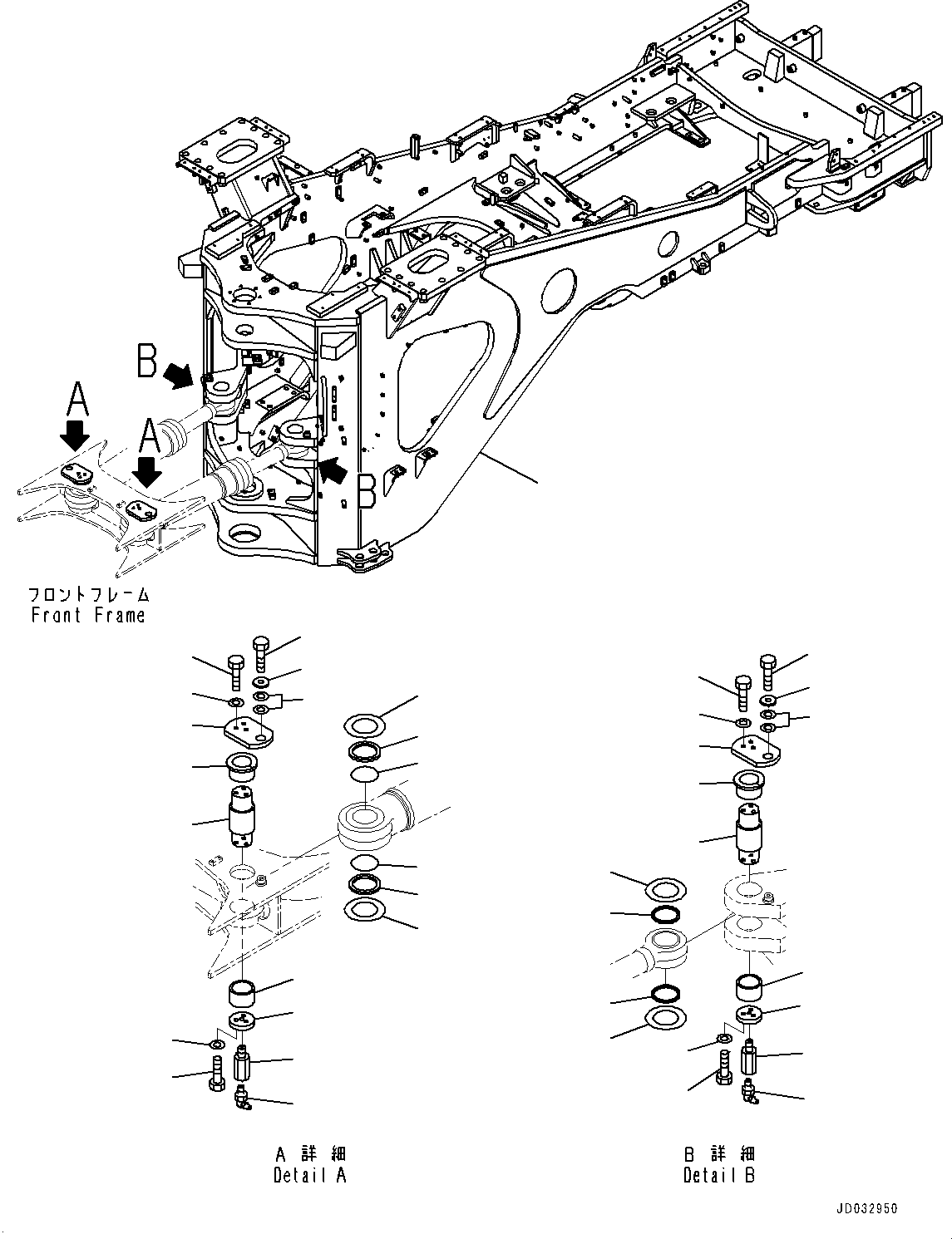 Задняя рама 427-Z89-6411 KOMATSU
