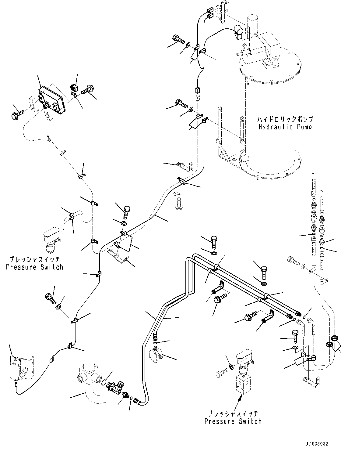 Connector(Auto-greasing System,Grease Pump Piping,Advanced Joystick Steering System(AJSS),Auto-greasing System) (8296-62-1470) KOMATSU