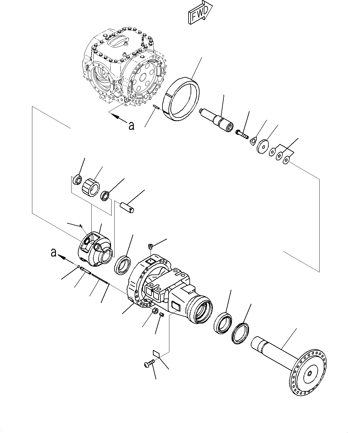 Бортовой редуктор в сборе 421-22-42230 KOMATSU
