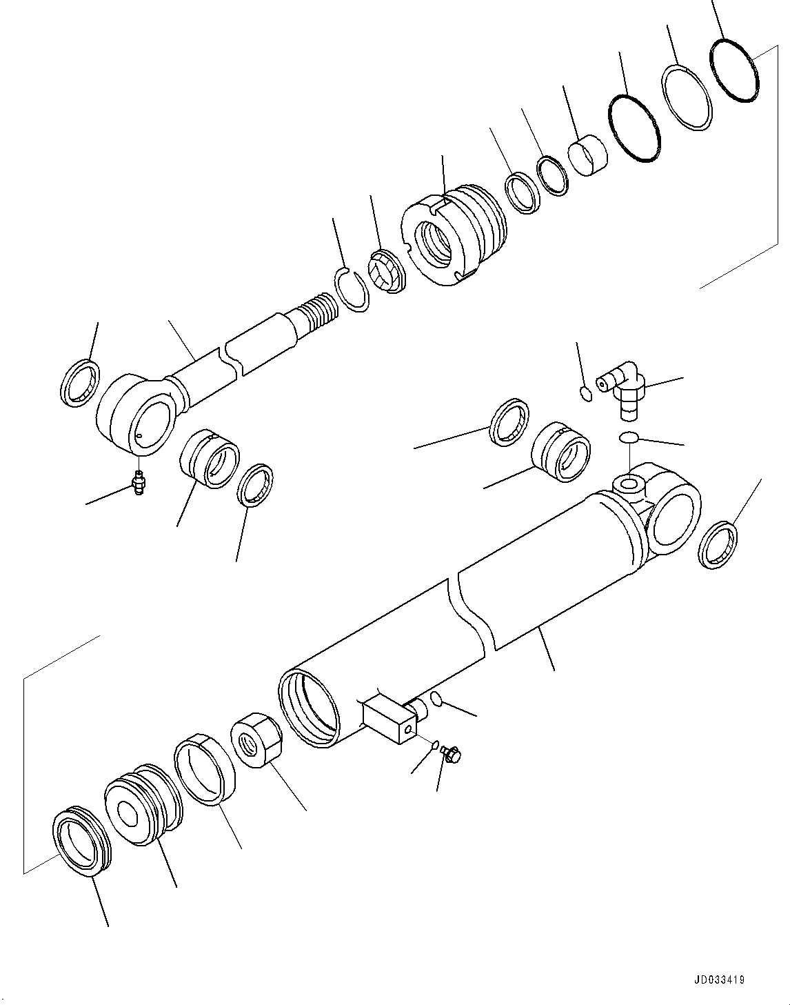 STEERING CYL. ASSEMBLY 707-00-XG770 KOMATSU