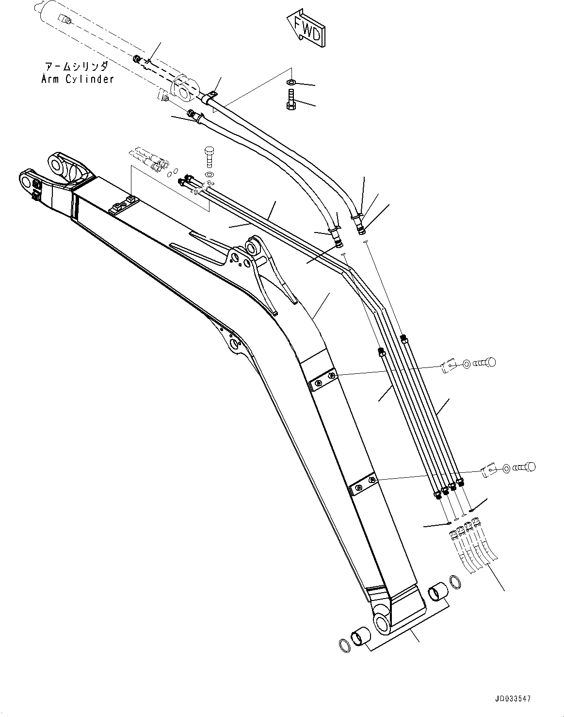 Стрела 22L-70-37103 KOMATSU