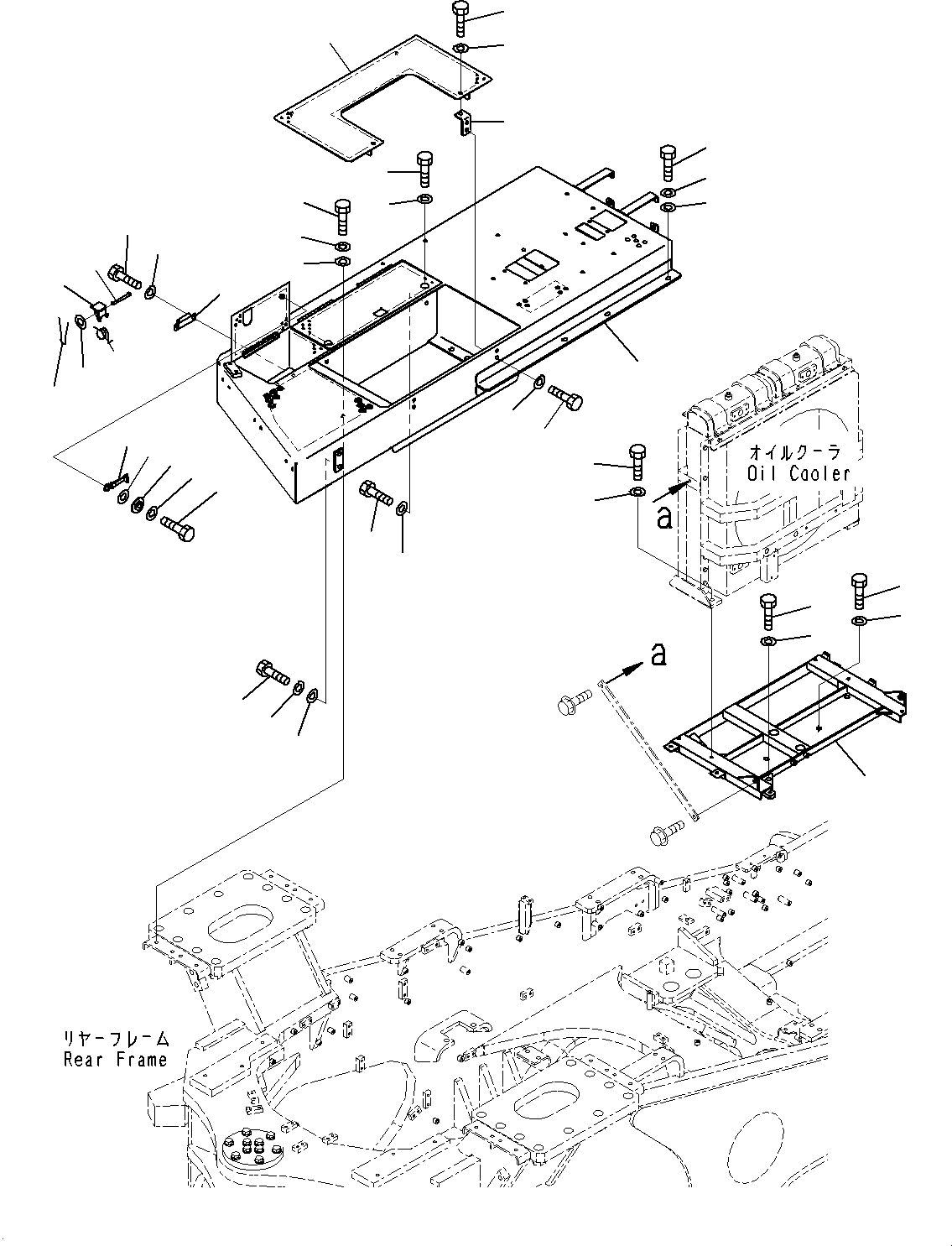 Frame, Floor, R.H. 427-S05-5412 KOMATSU