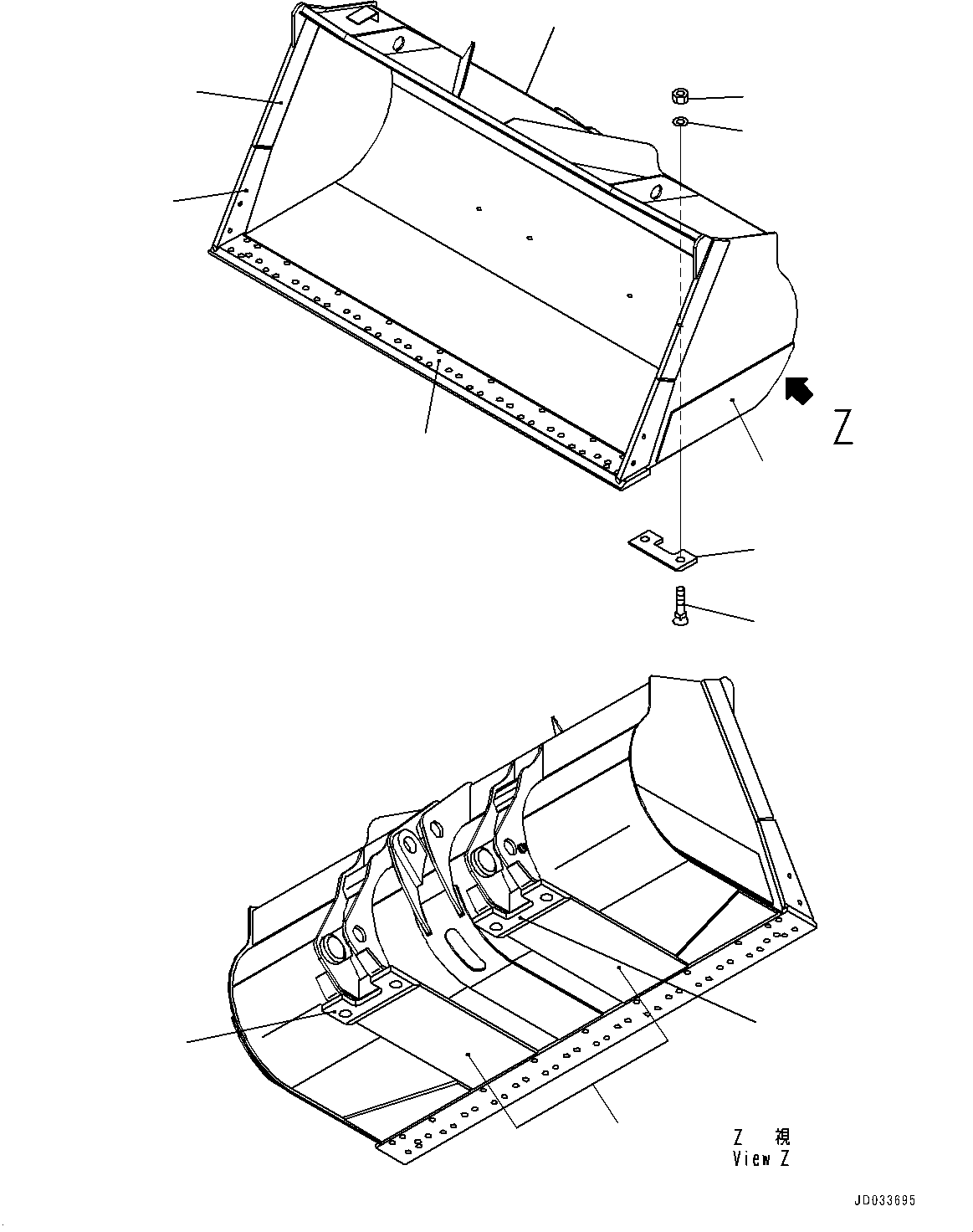 Bucket Assembly 421-803-4400 KOMATSU