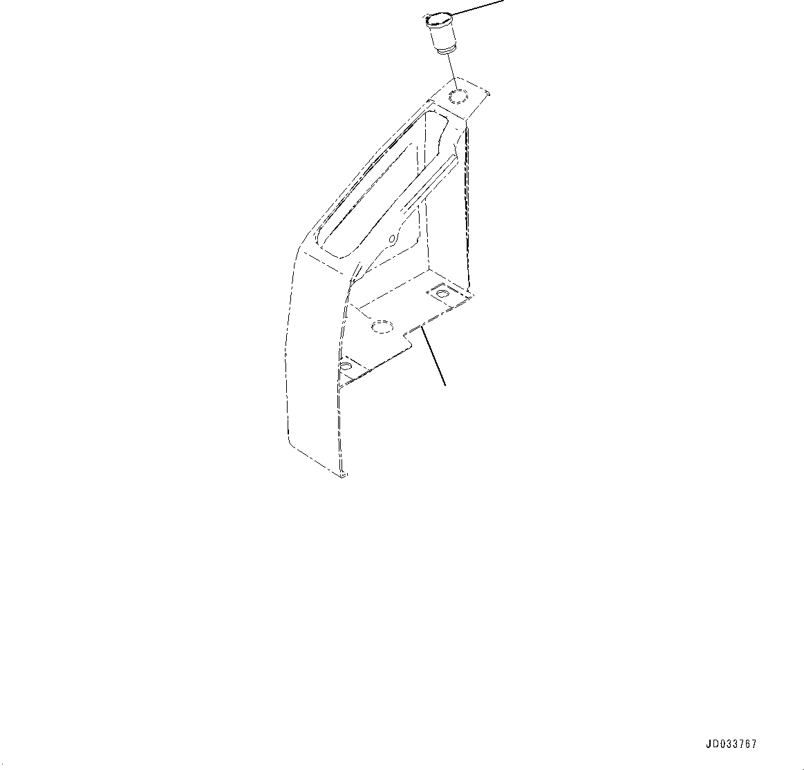 Cover(Cab,Cab In Parts, Rear Cover,KOMTRAX, GPRS) (20Y-53-12731) KOMATSU