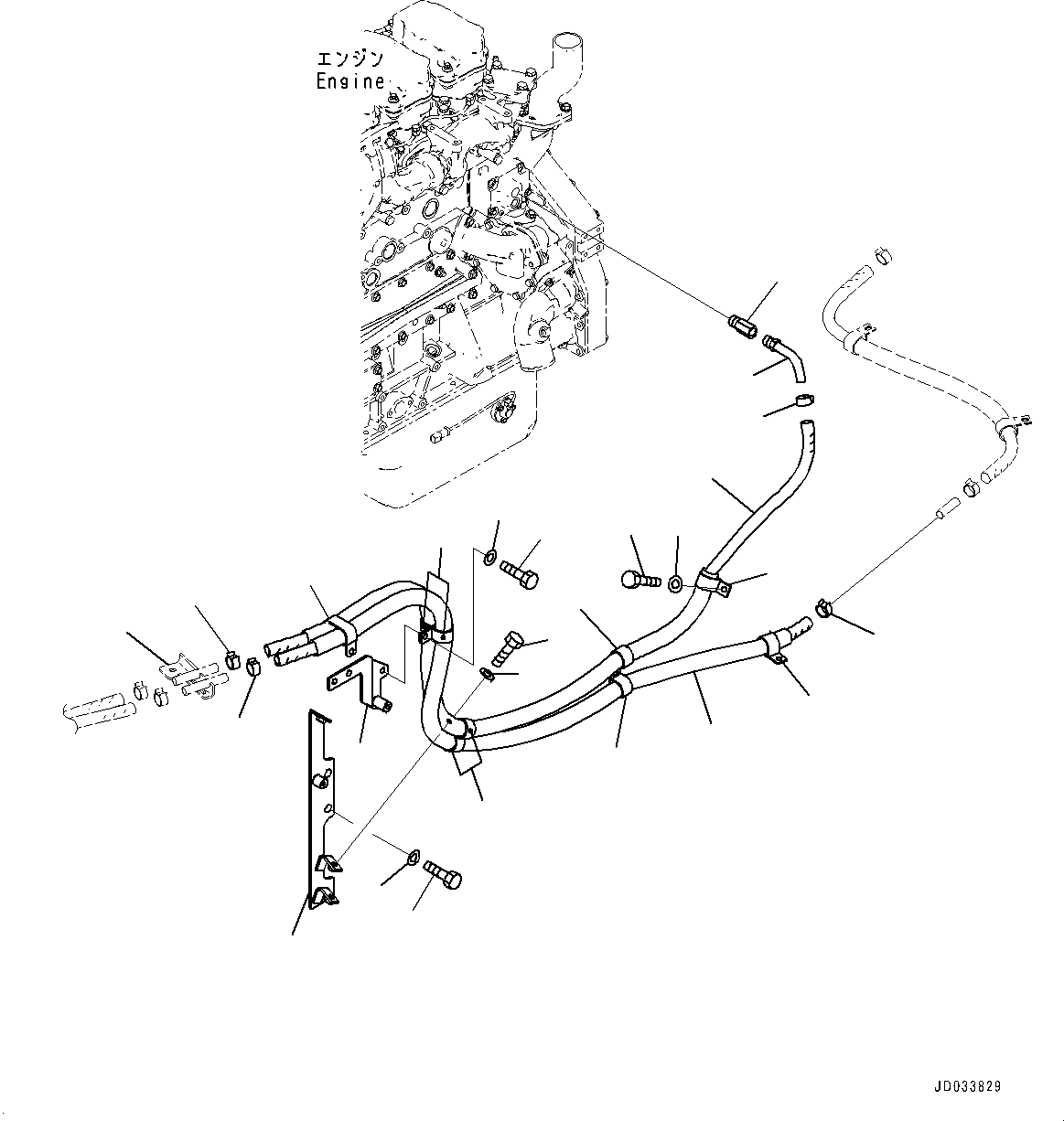 Bracket(ROPS Cab,Heater Piping) (421-07-41240) KOMATSU