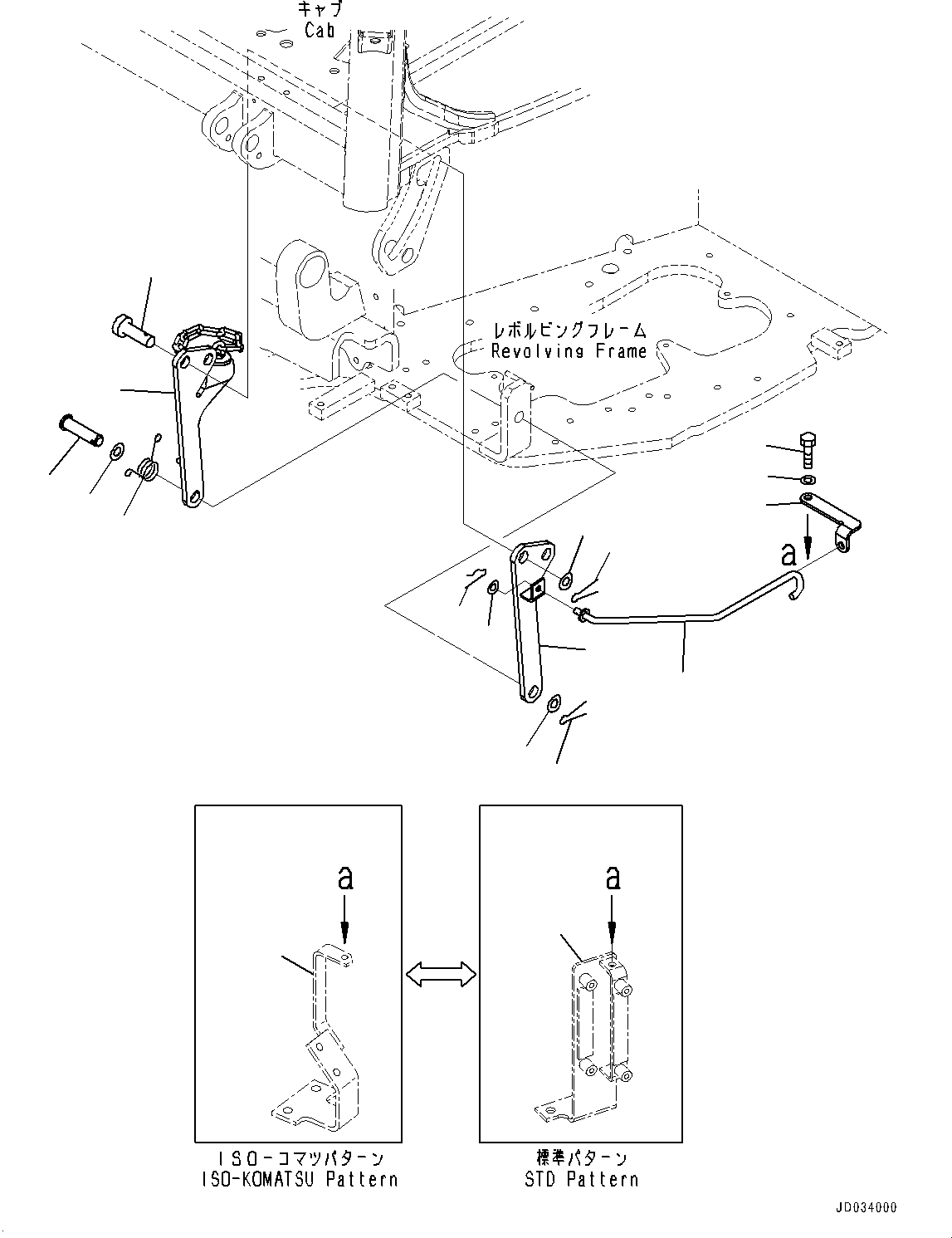 Bracket(Proportional Pressure Control (PPC) Piping Joint) (22F-62-34541) KOMATSU