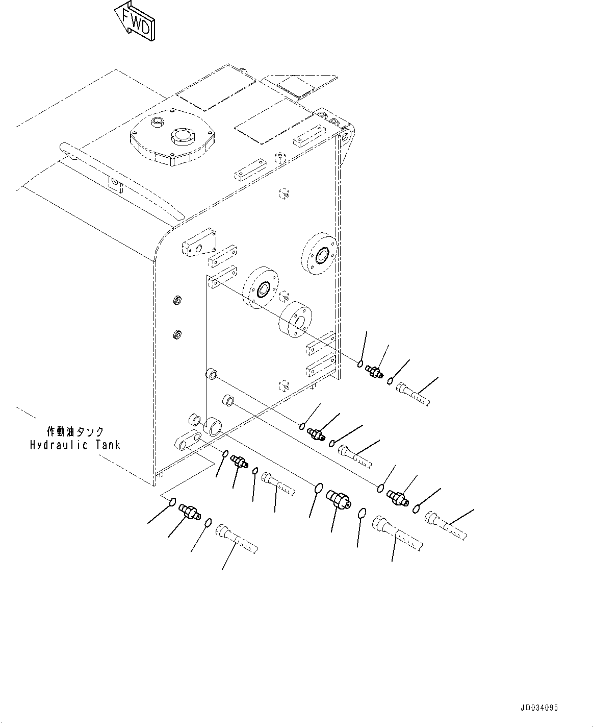 Hose(Drain Piping,Counterweight Remover) (209-62-46490) KOMATSU