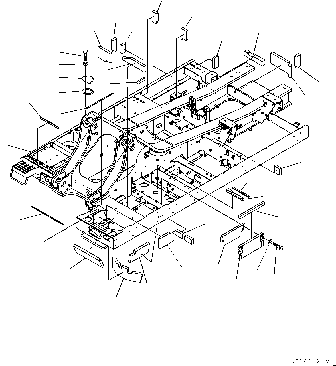 Рама 209-46-46413 KOMATSU