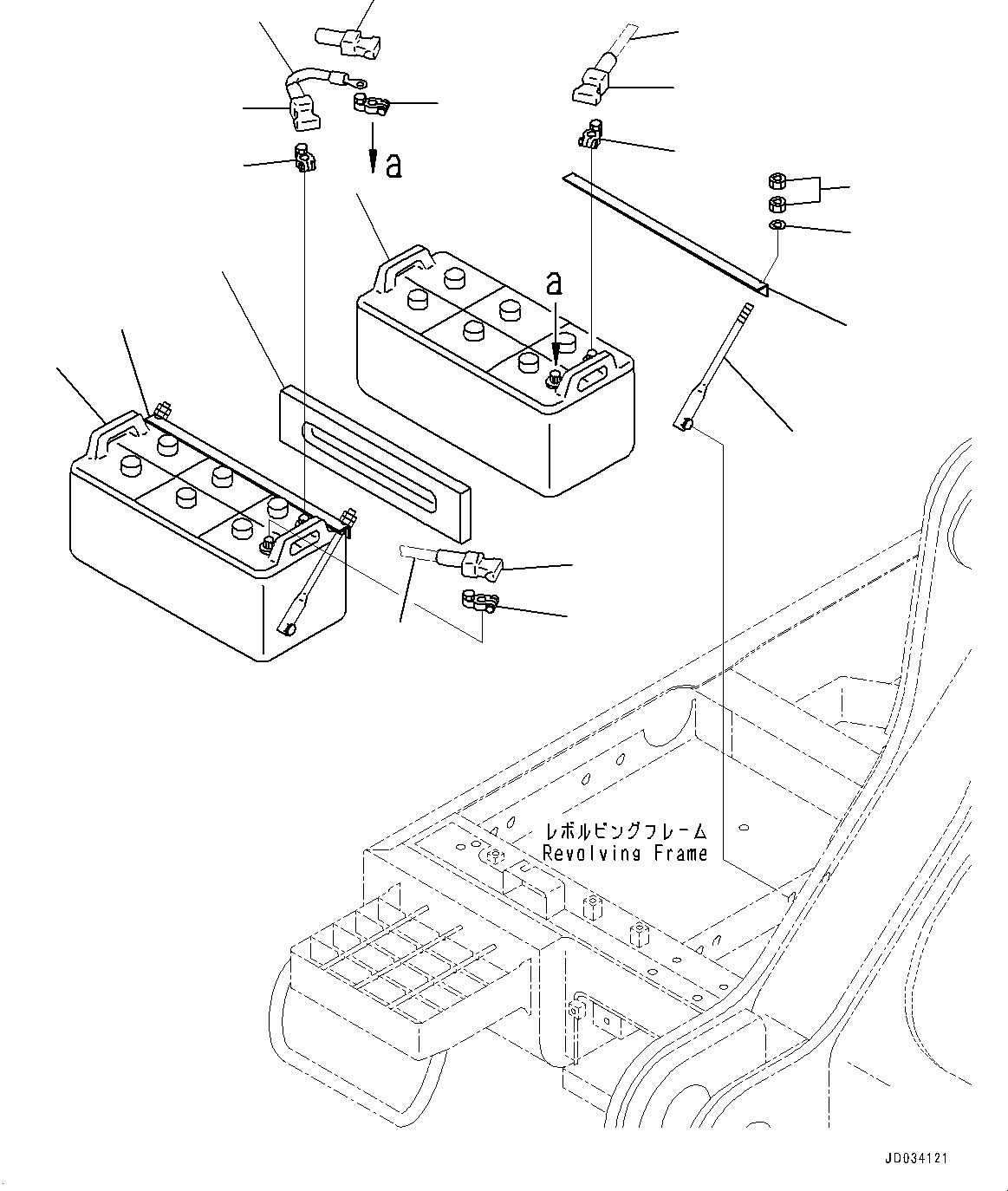 Cable, Battery(Electric Wiring Harness,Disconnect Switch) (08028-GE225) KOMATSU