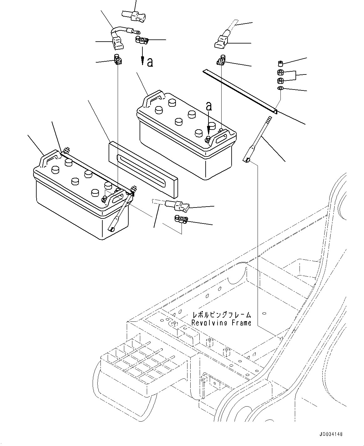 Cable, Ground(Electric Wiring Harness,Disconnect Switch) (08028-EE070) KOMATSU