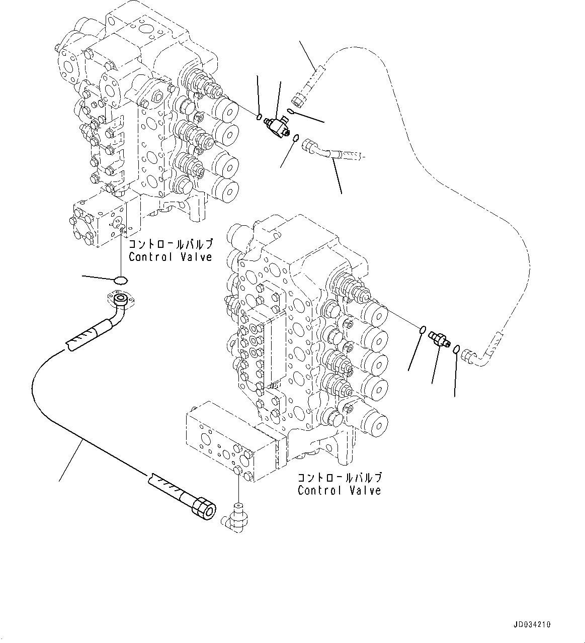 Hose, Face Seal Type(Proportional Pressure Control (PPC) Valve Other Piping) (02761-00310) KOMATSU