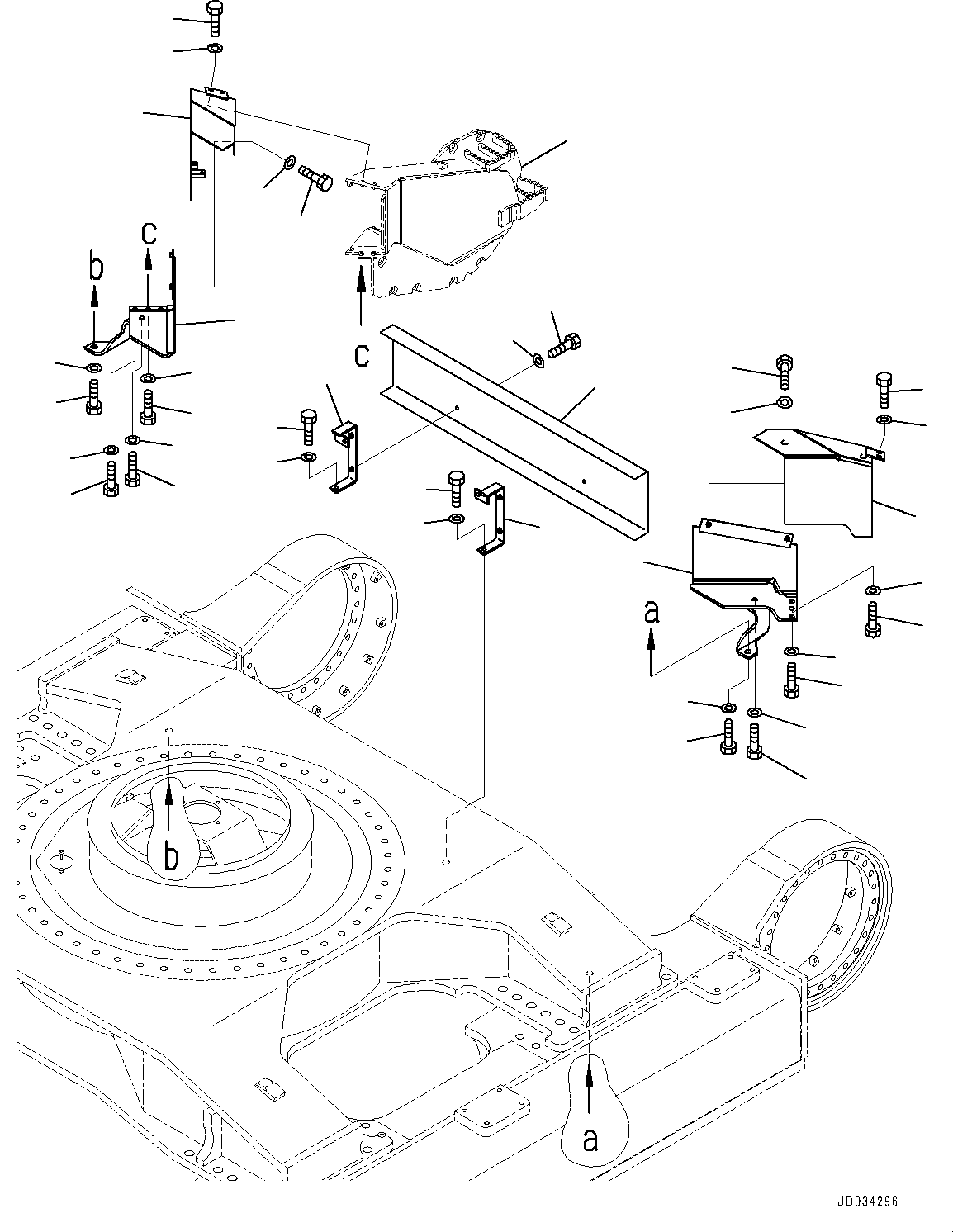 Plate(Travel Motor Guard) (209-30-41321) KOMATSU