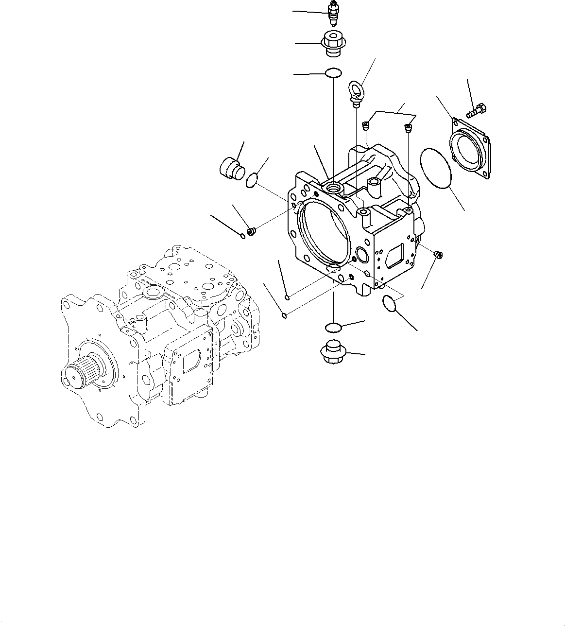 Case Assembly, Rear (708-2K-04440) KOMATSU
