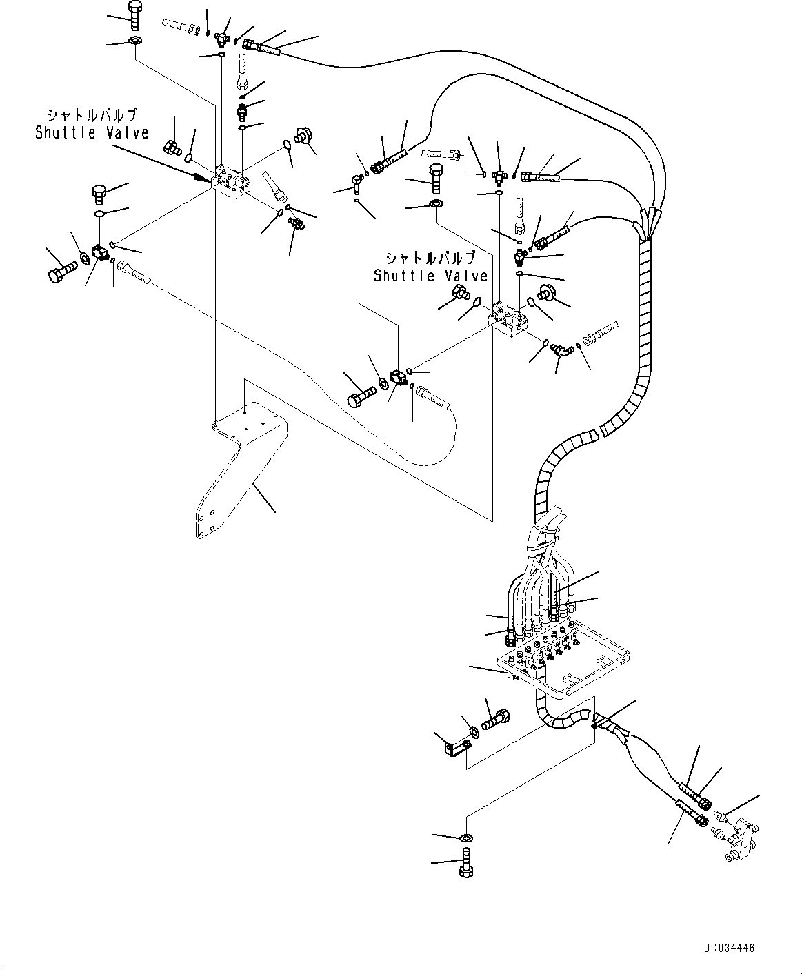 Joint(Proportional Pressure Control (PPC) Piping Joint,Joint) (209-64-16550) KOMATSU