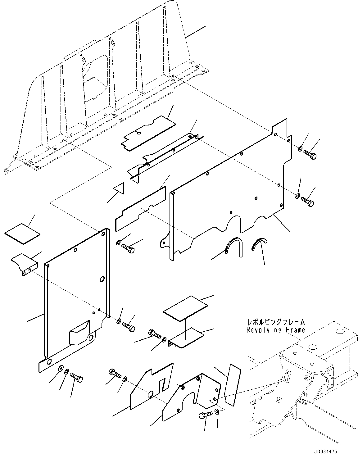 Bracket(Frame) (209-54-41331) KOMATSU