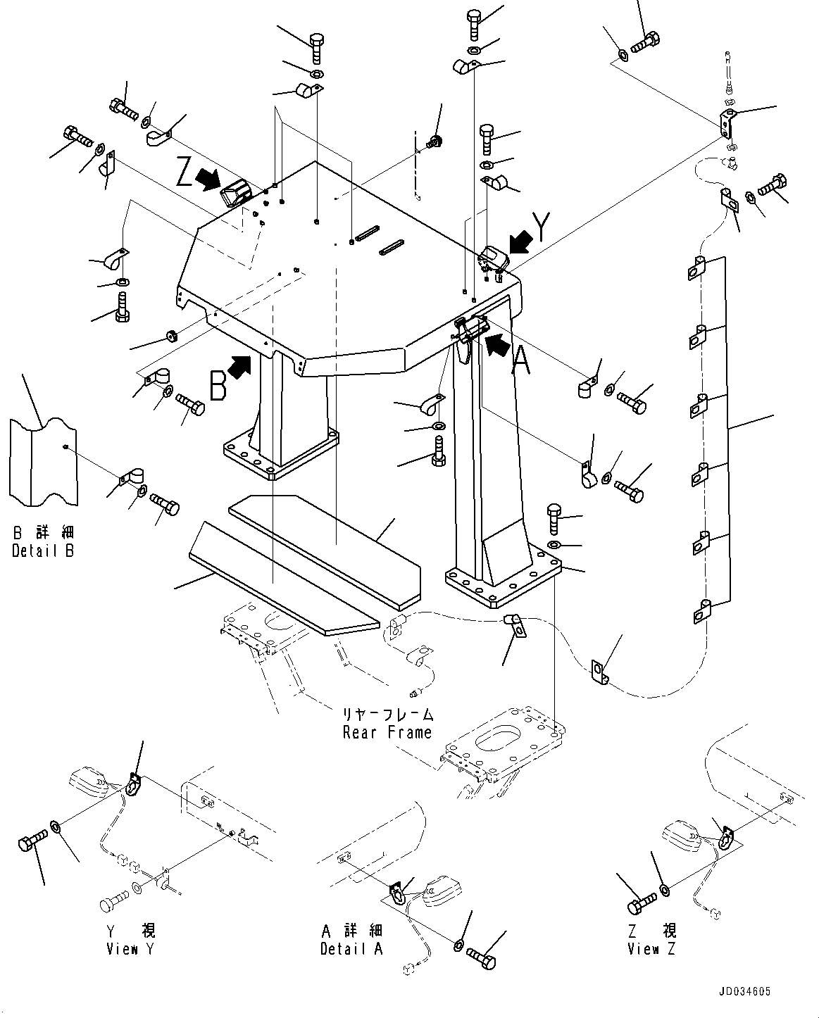 ROPS Canopy Assembly 427-921-2512 KOMATSU