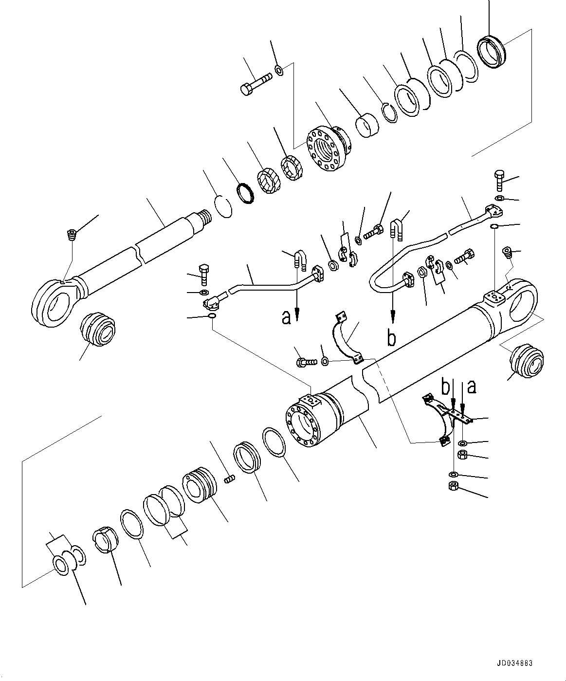 Трубка лев. 707-86-00380 KOMATSU