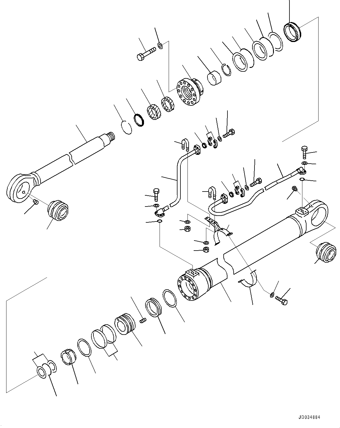 Трубка прав. 707-86-00390 KOMATSU
