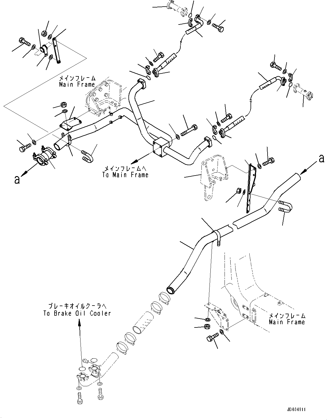 Bracket,R.H.(Main Frame,Related Parts) (569-46-88520) KOMATSU