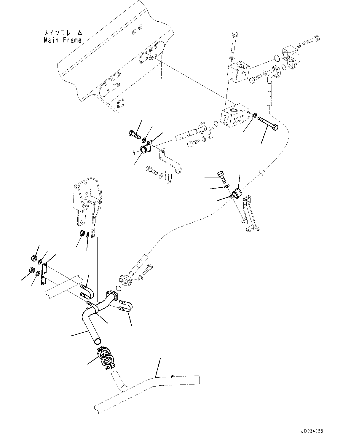 Tube(Brake Oil Cooling Piping,Piping) (569-61-88480) KOMATSU