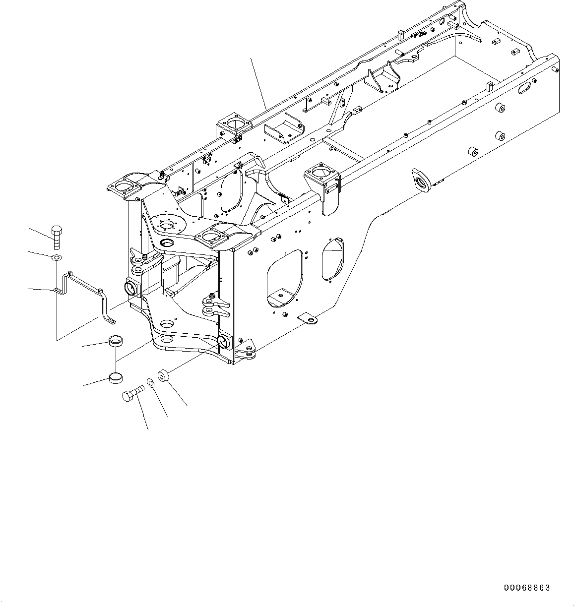 Рама 419-46-B3060 KOMATSU